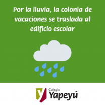 La colonia de vacaciones se traslada al Colegio (San Juan 444)